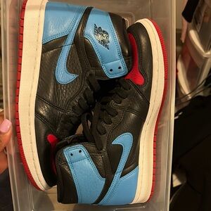 Women’s Black and Blue Jordan  Sneakers
